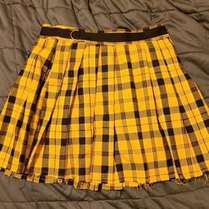 Current mood plaid skirt